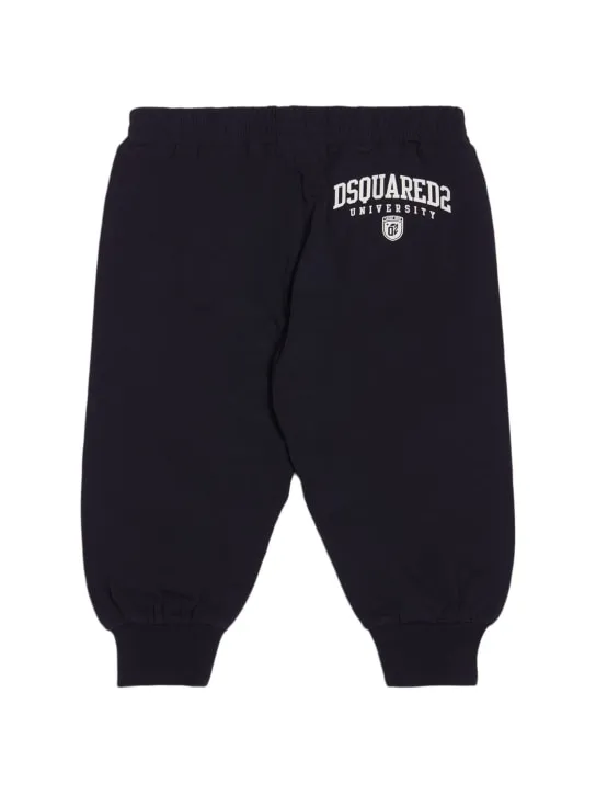 Dsquared2   Printed cotton sweatshirt &amp; sweatpants 