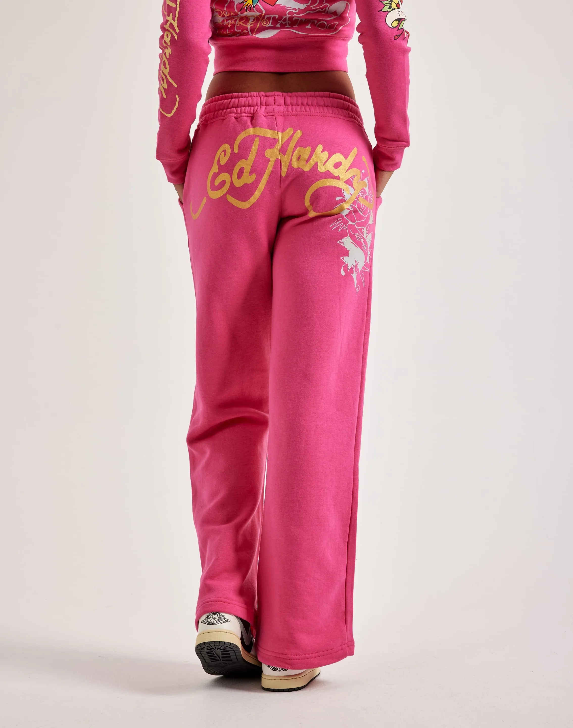 Ed Hardy Love Rose Fleece Pants