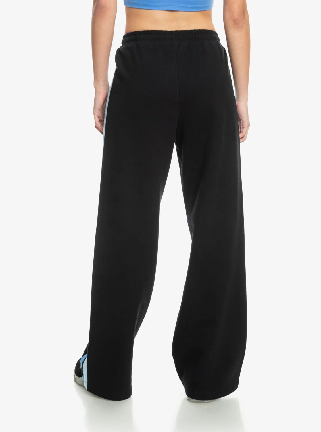 Essential Energy Band Wide Leg Sweatpants - Anthracite