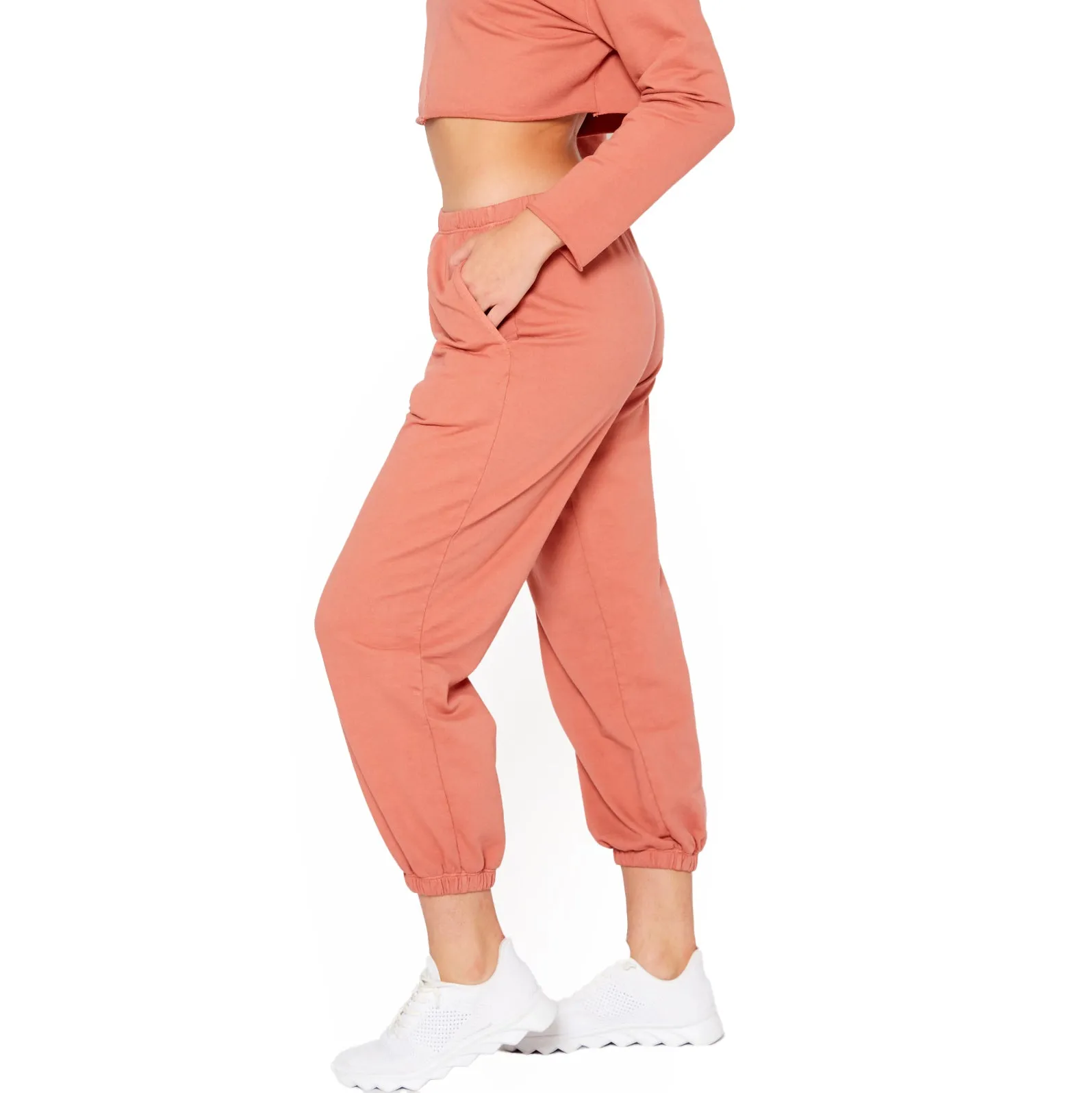 Essential French Terry Sweatpants In Rose