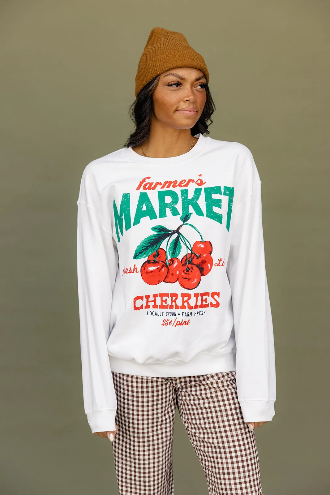 Farmer’s Market Cherries Sweatshirt