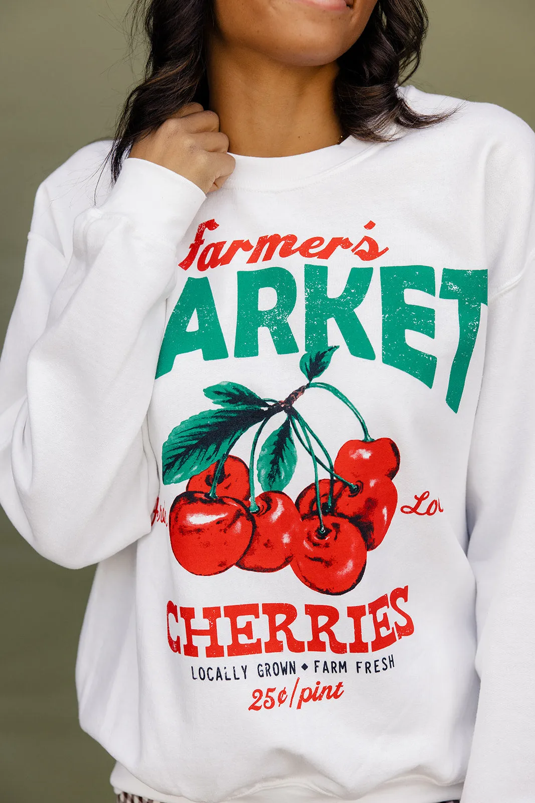 Farmer’s Market Cherries Sweatshirt