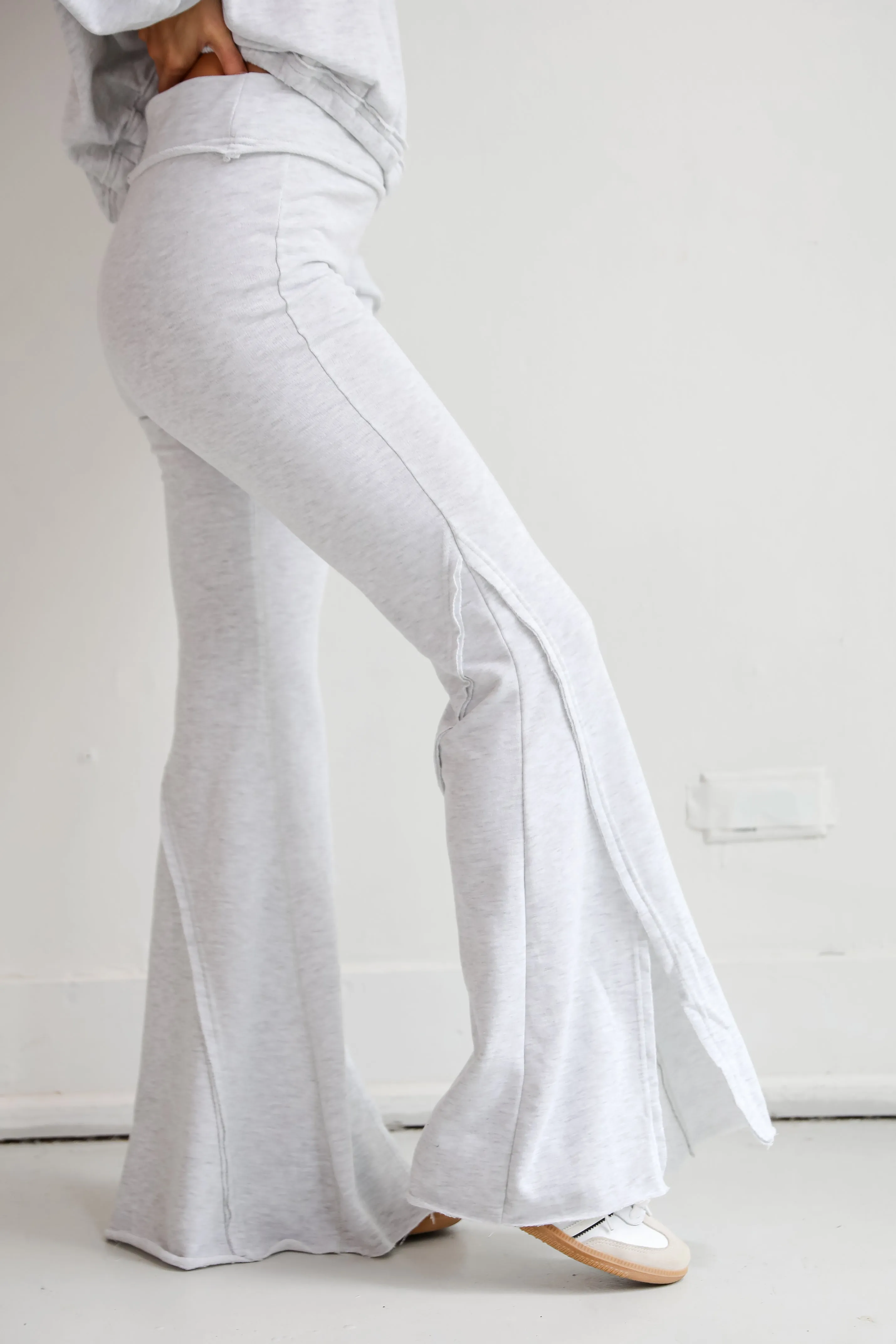 FINAL SALE - Cuddly Delight Flared Sweatpants