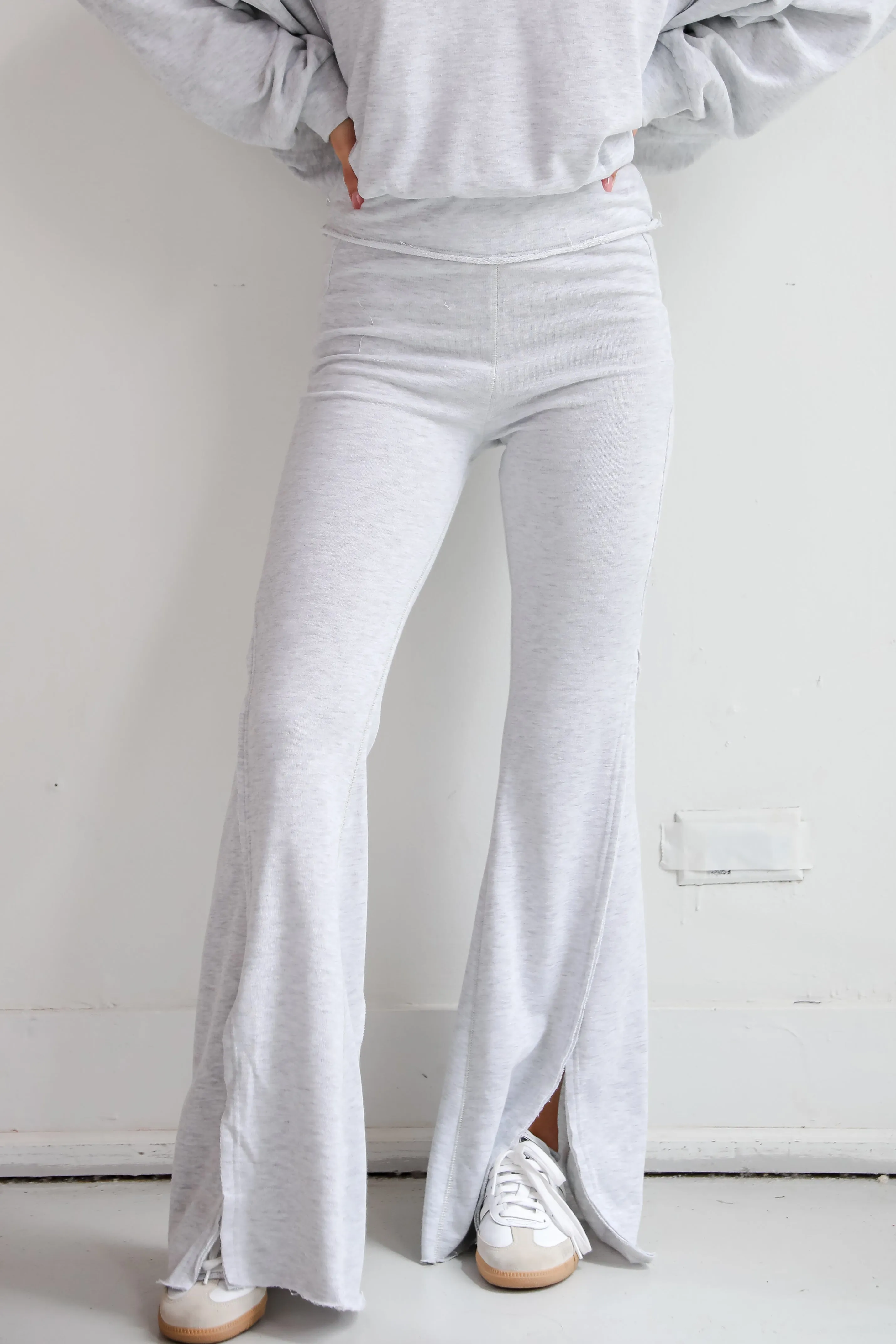 FINAL SALE - Cuddly Delight Flared Sweatpants