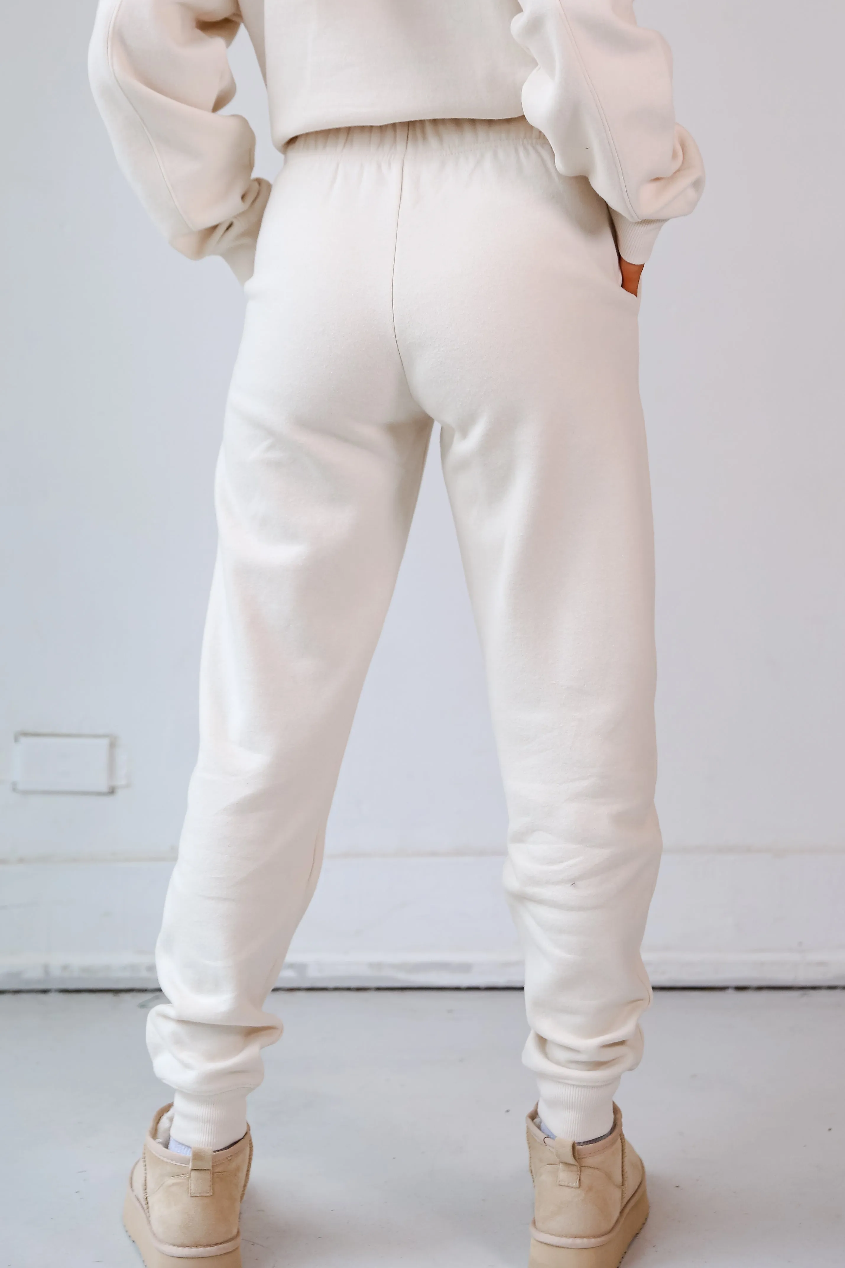 FINAL SALE - Looking To Snuggle Fleece Jogger Sweatpants - DOORBUSTER