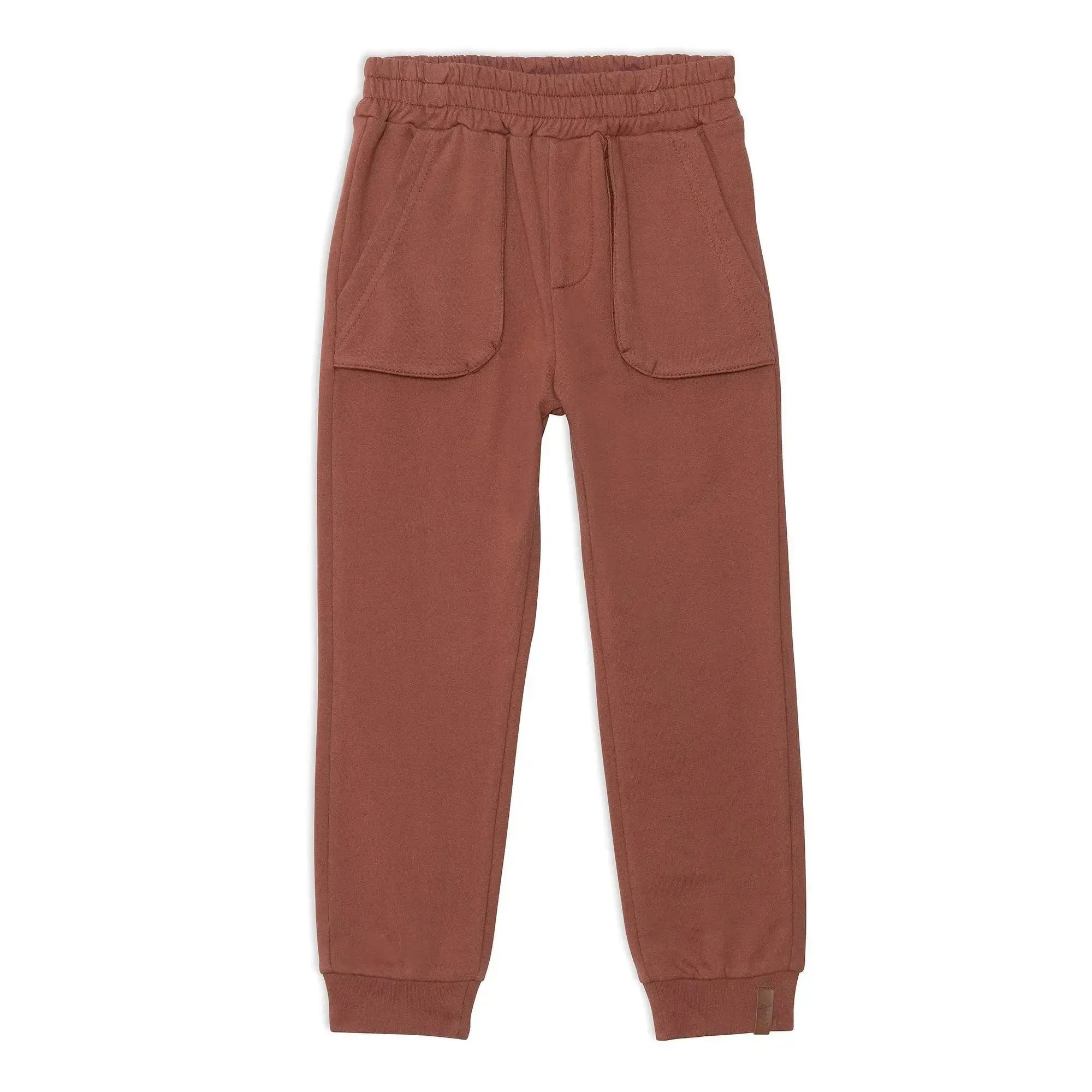 Fleece Sweatpants Mocha Brown  | DEUX PAR DEUX