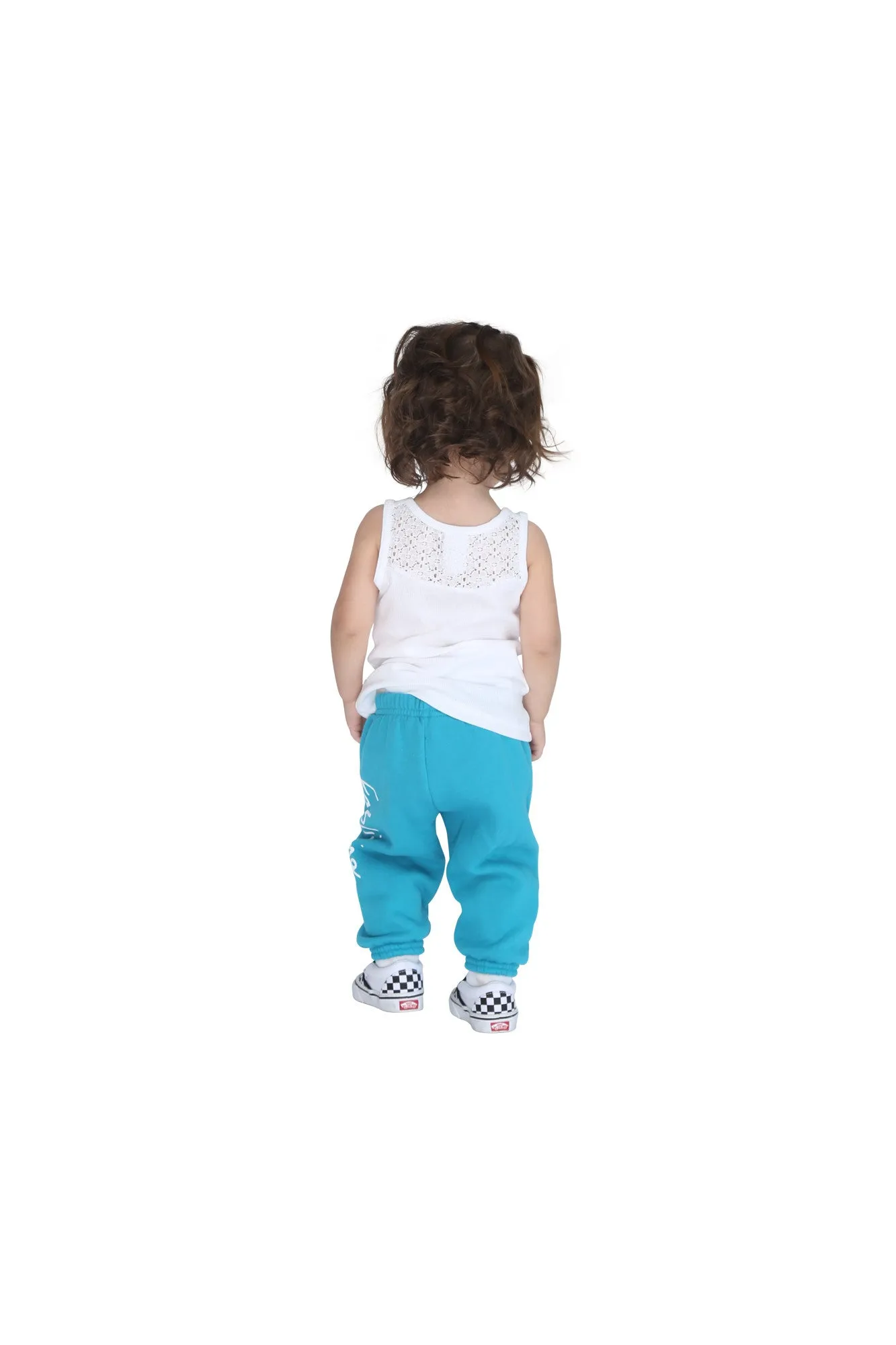 FP kids fabliving fleece pant (pool blue/white)