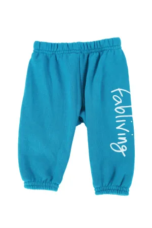 FP kids fabliving fleece pant (pool blue/white)