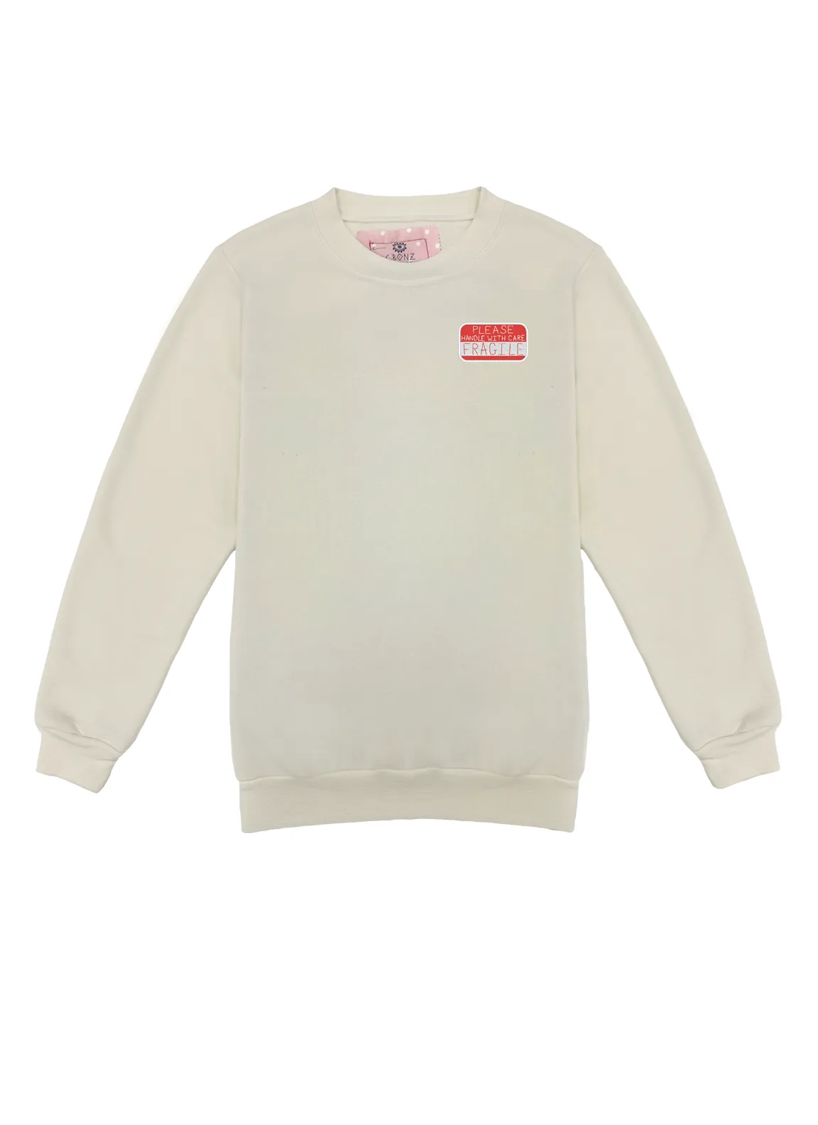 Handle With Care Heart Unisex Crewneck Pullover