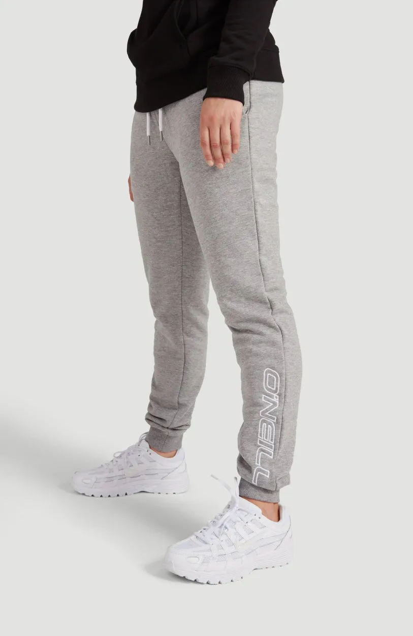 High-Waist Sweatpants | Silver Melee -A