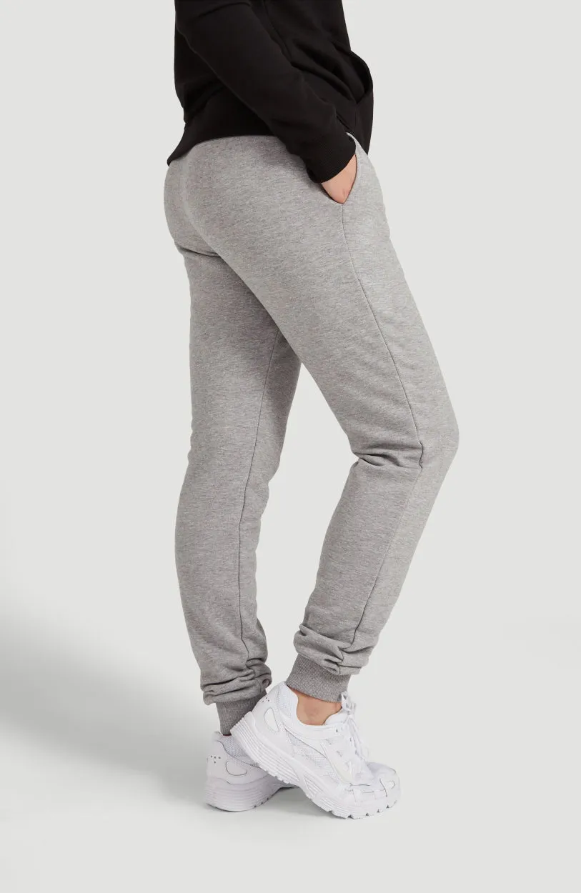 High-Waist Sweatpants | Silver Melee -A