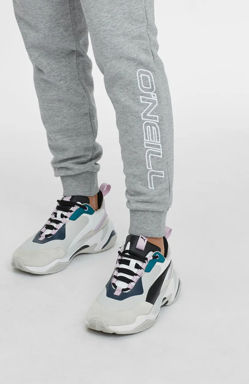 High-Waist Sweatpants | Silver Melee -A