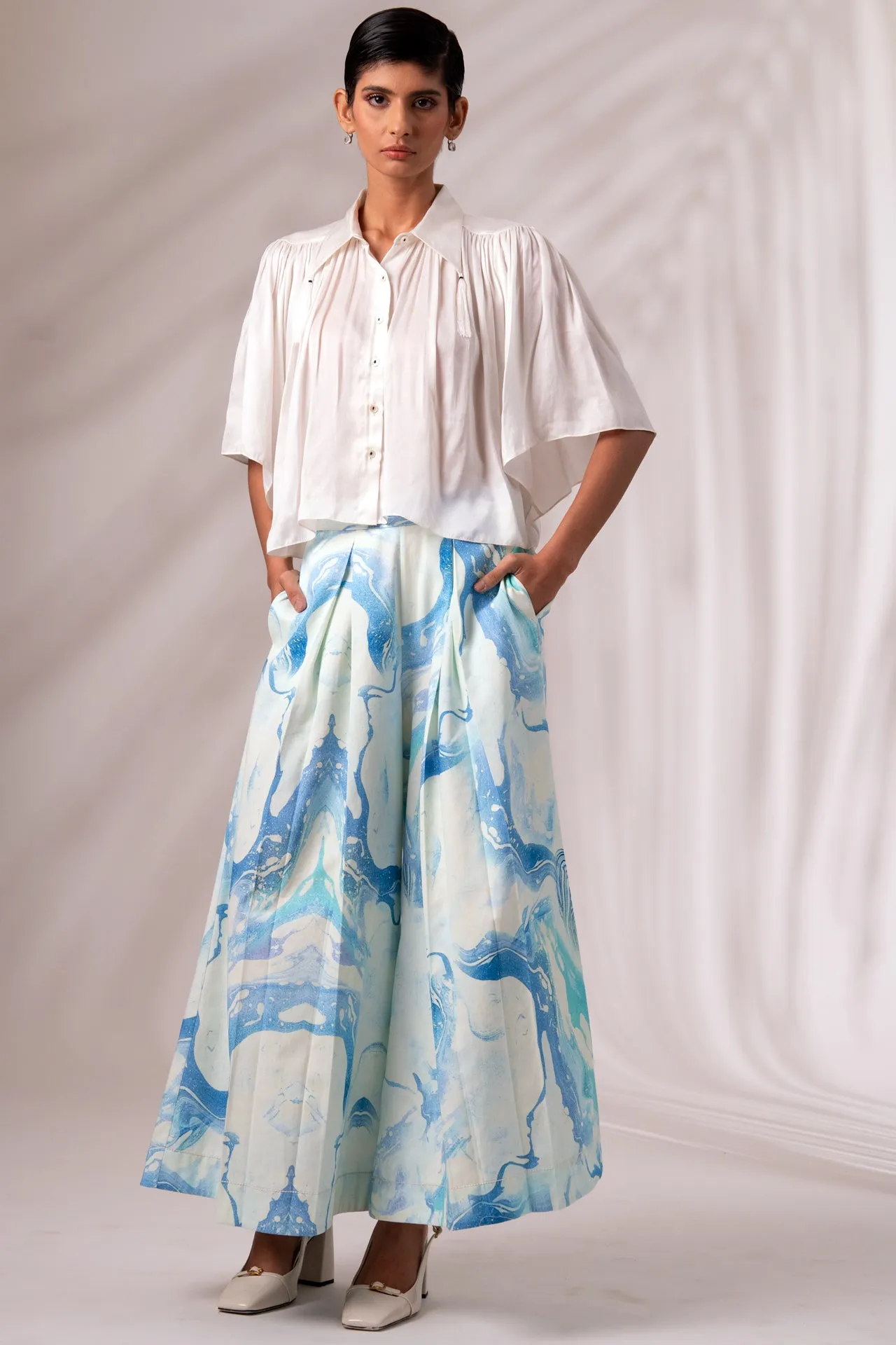 Joey - Admiral Top   Pleated Culottes