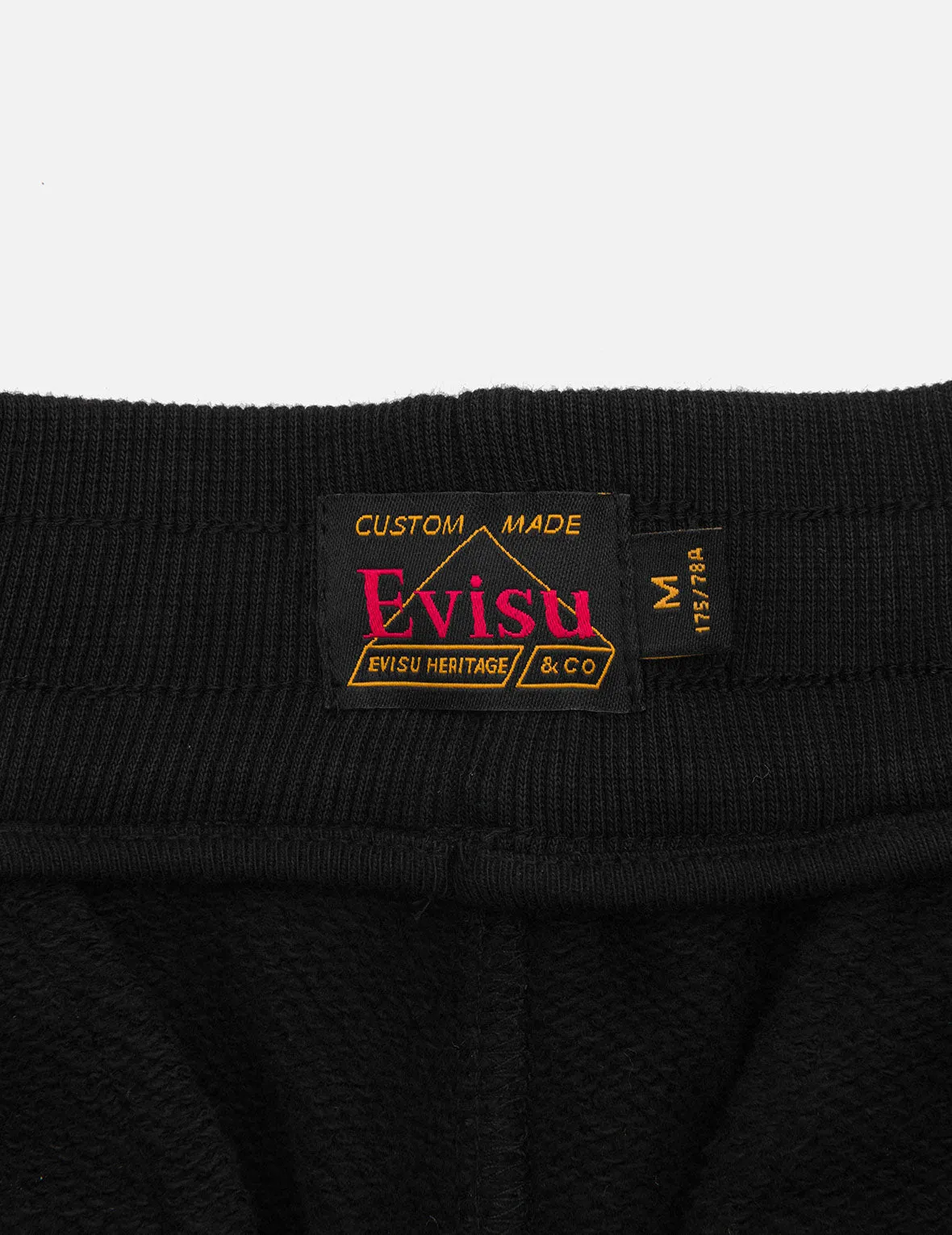 Kamon and Evisu Foil Print Straight Fit Sweatpants