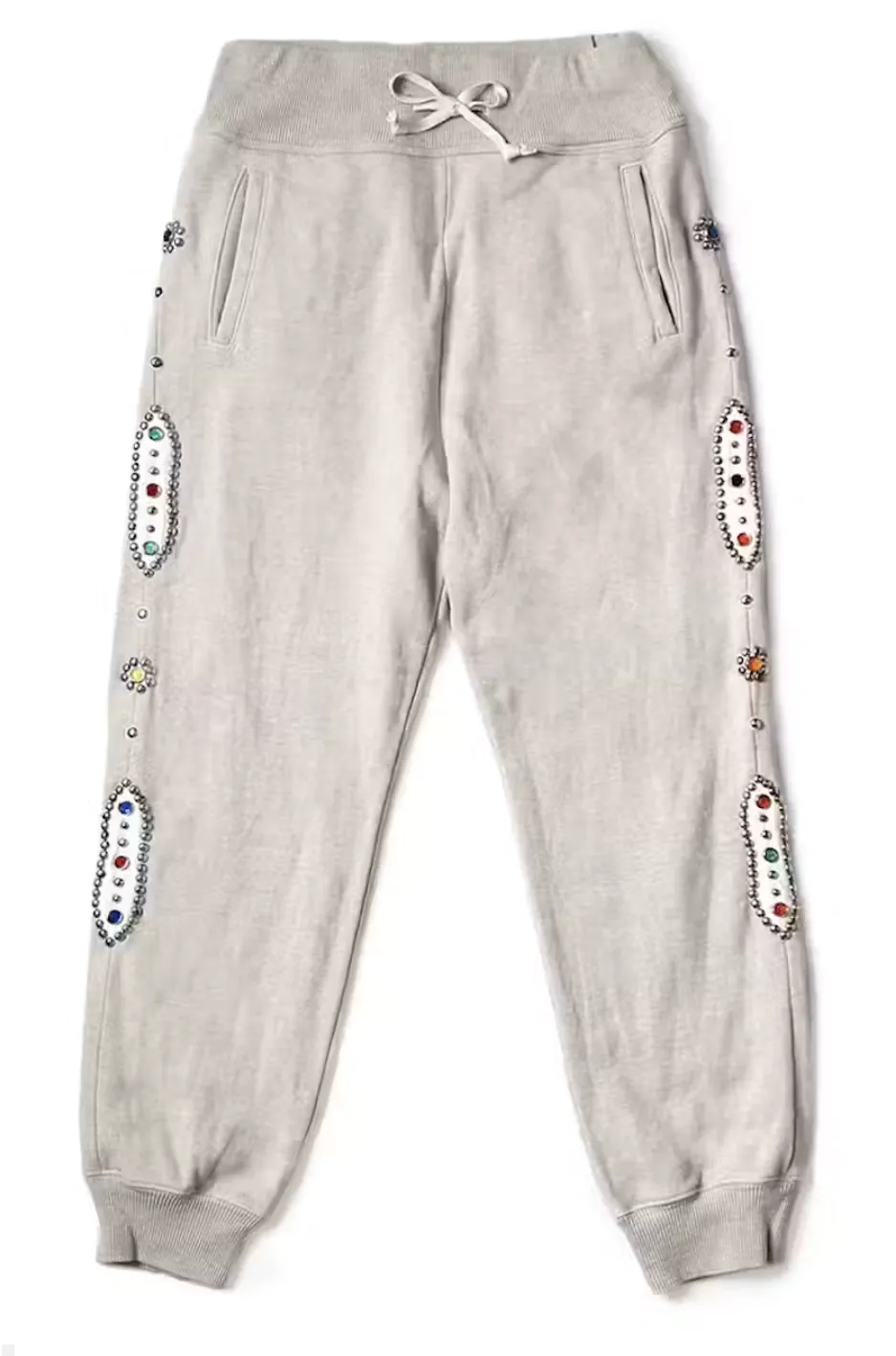 Kapital 'Studded' Ivory Sweatpants