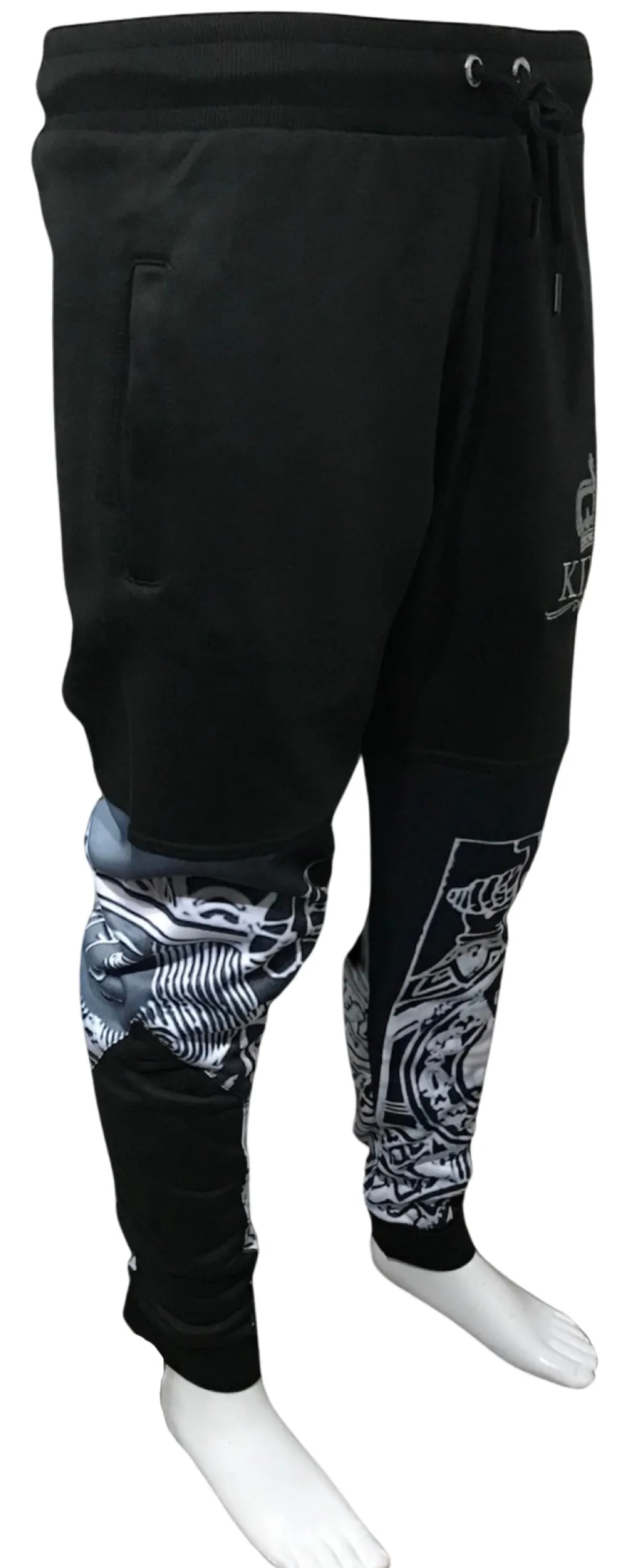 ^KING OF HEARTS^ LUXURY JOGGER SWEATPANTS (CUT & SEW)(EMBROIDERED LOGOS)