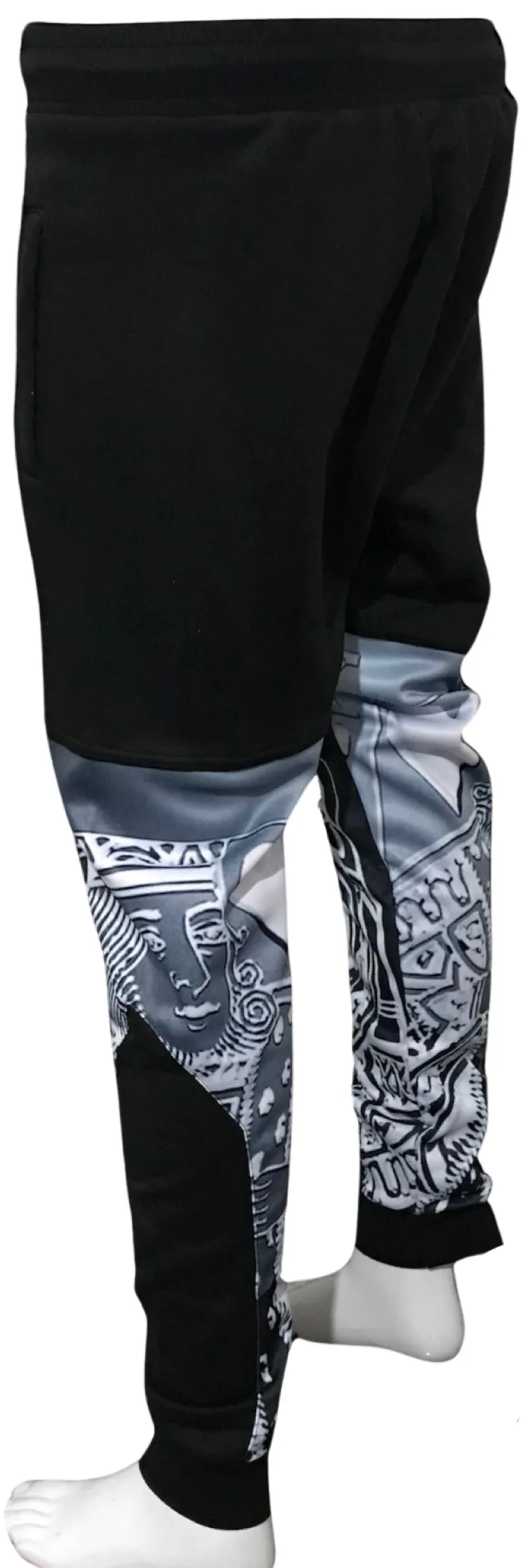 ^KING OF HEARTS^ LUXURY JOGGER SWEATPANTS (CUT & SEW)(EMBROIDERED LOGOS)