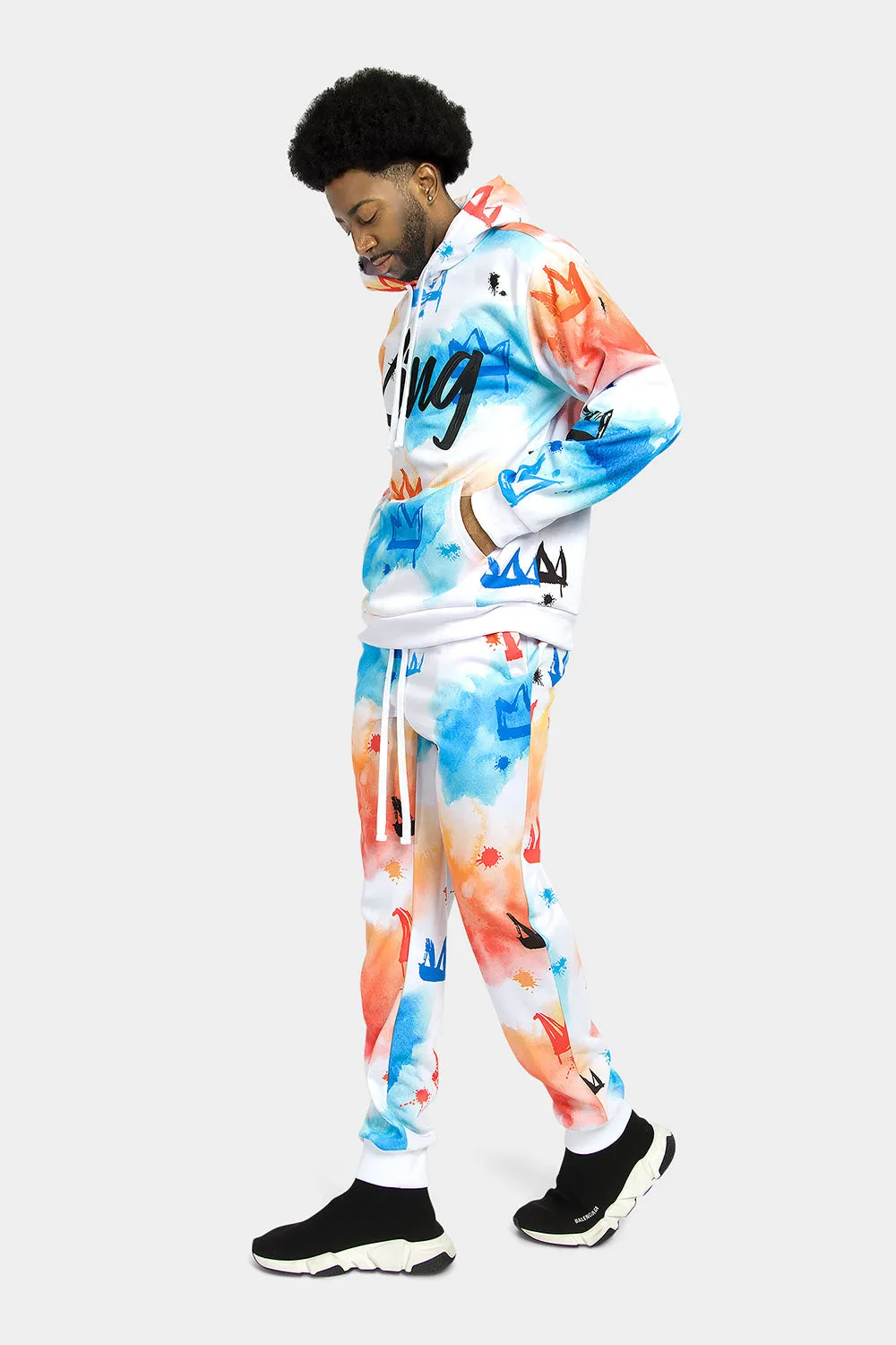 King Tie Dye Fleece Set