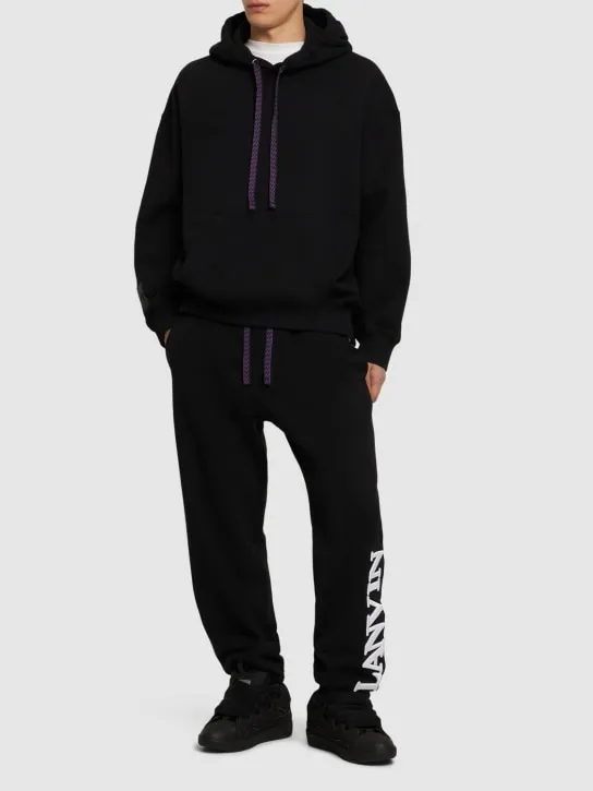 Lanvin   Logo embroidery sweatpants 