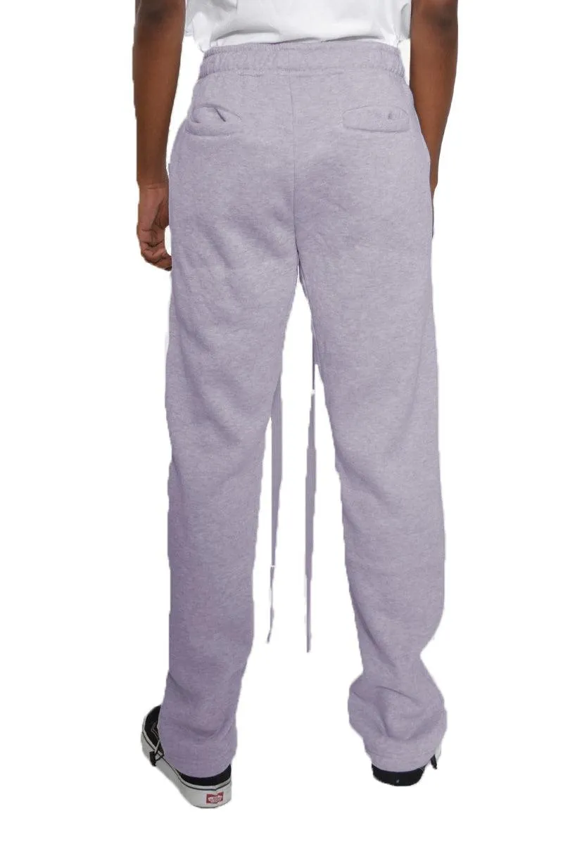 Lavender Tshirt Ankle Toggle Sweatpants Set