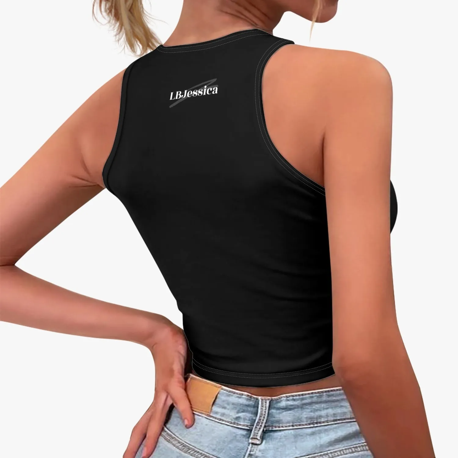 LB Jessica eagle. Racer Crop Top