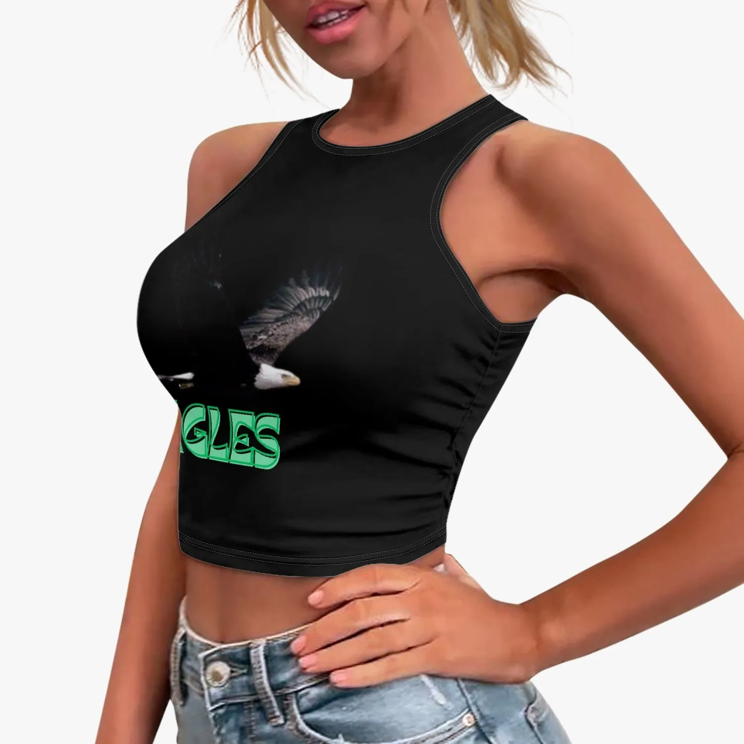 LB Jessica eagle. Racer Crop Top