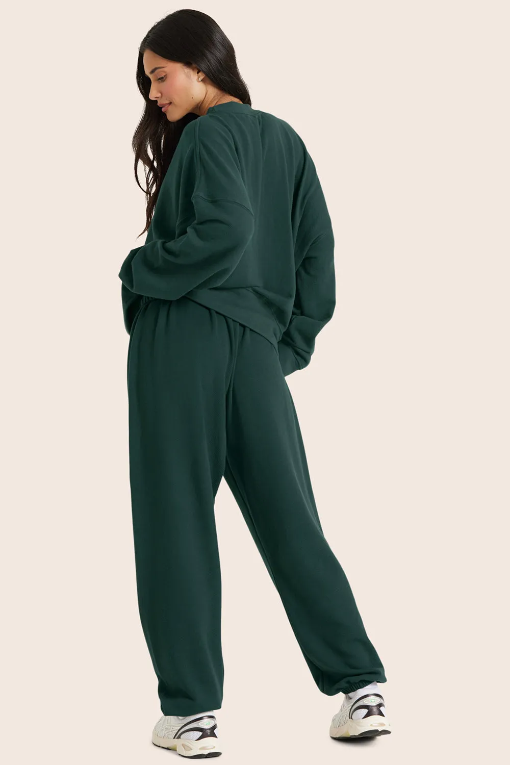 LIGHTWEIGHT SWEATS CLASSIC OLD SCHOOL SWEATPANTS - IVY