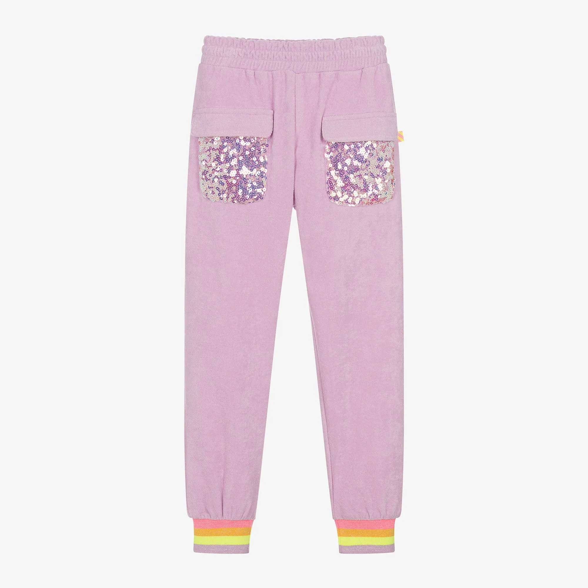 Lilac Sequin Pocket Sweatpants