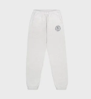 Lion Crest Sweatpant - Heather Gray/Navy