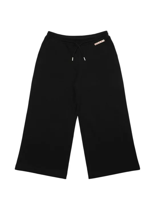 Marni Junior   Cotton wide leg sweatpants 