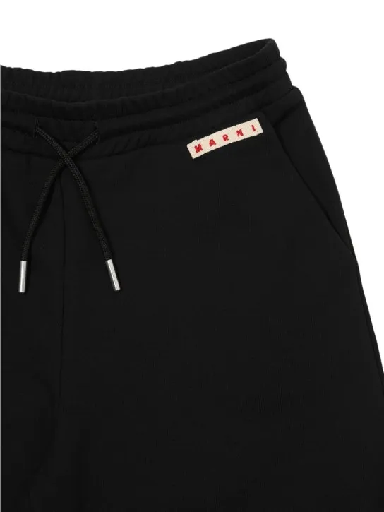 Marni Junior   Cotton wide leg sweatpants 