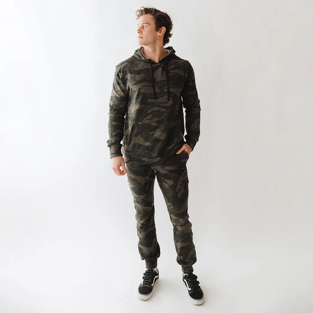 Men's At Ease Joggers, Green Camo