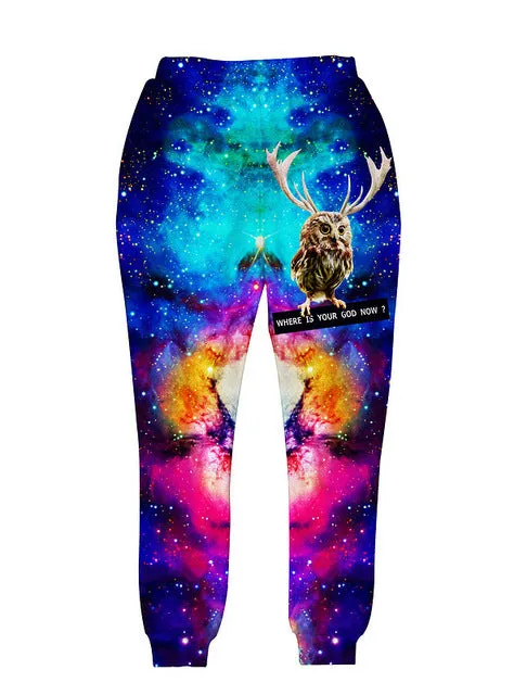 Men's Galaxy Owl Pants