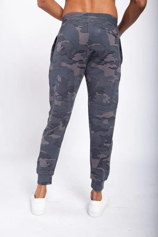 Mens Jagged Camo Joggers Mono B