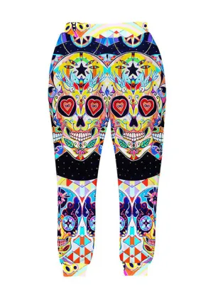 Men's Psychedelic Skull 3D Pants