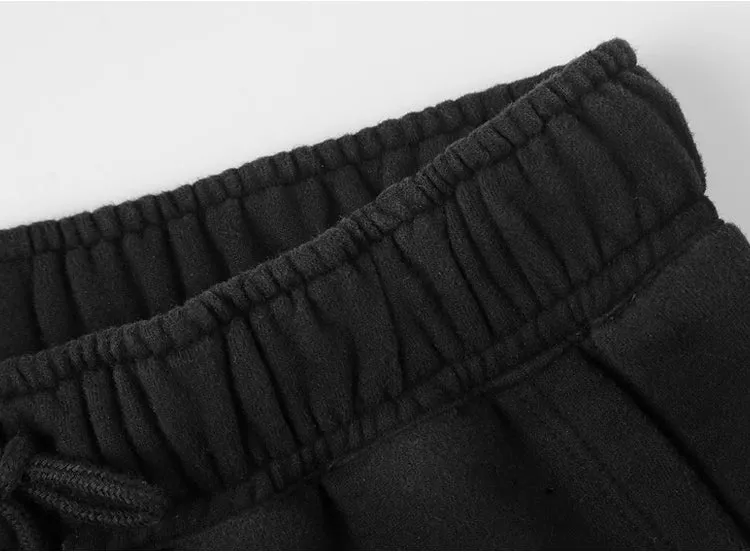 Men's Spring/Autumn Warm Thick Loose Pants With Fleece Inside