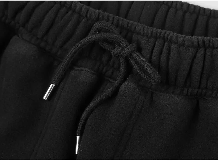 Men's Spring/Autumn Warm Thick Loose Pants With Fleece Inside