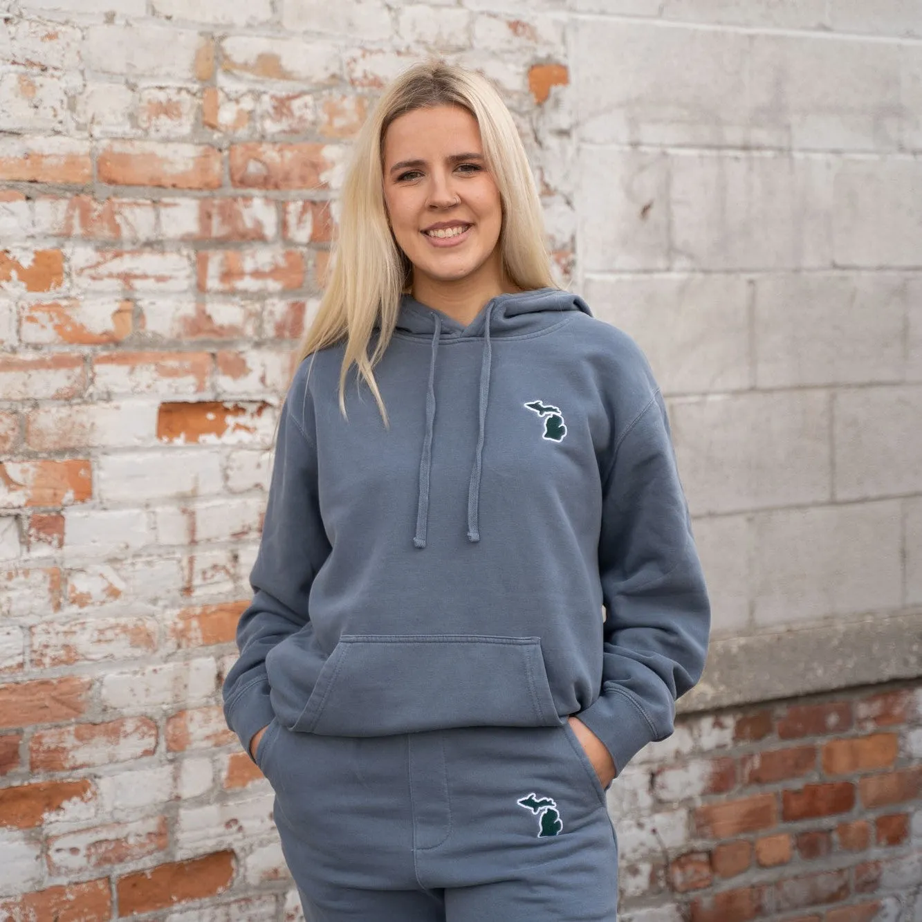 Michigan Icon Embroidered Hoodie