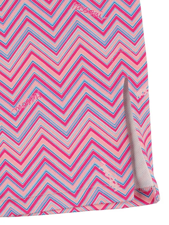 Missoni   Zig zag print cotton jersey sweatpants 