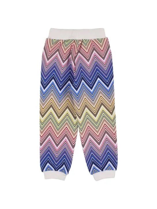 Missoni   Zig zag printed cotton sweatpants 