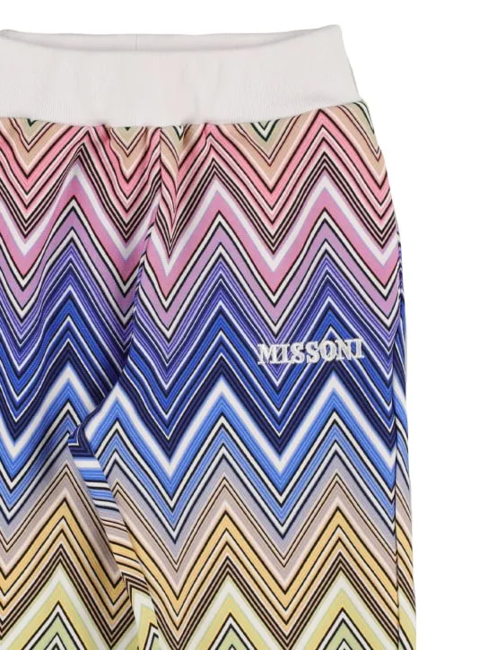 Missoni   Zig zag printed cotton sweatpants 