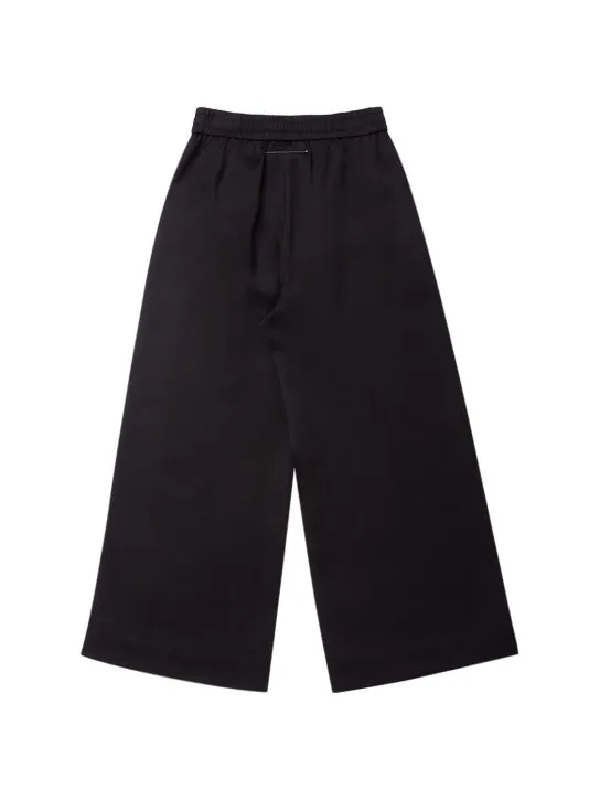 MM6 Maison Margiela   Viscose wide leg sweatpants 