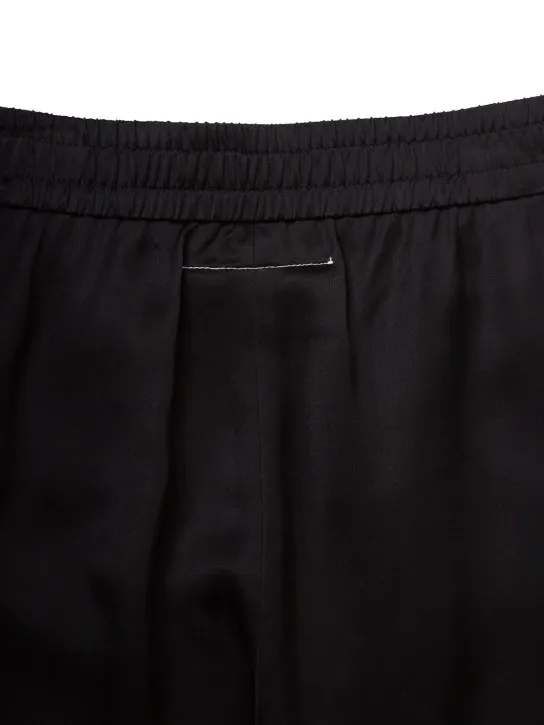 MM6 Maison Margiela   Viscose wide leg sweatpants 