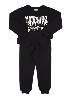 Moschino   Logocotton sweatshirt &amp; sweatpants 