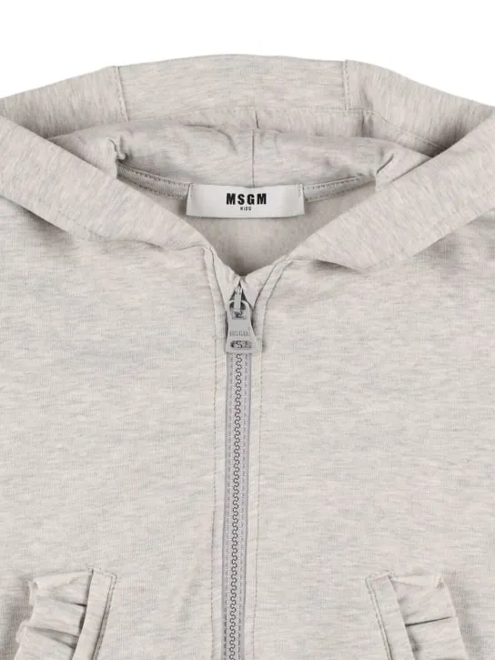 MSGM   Cotton blend sweatshirt &amp; sweatpants 