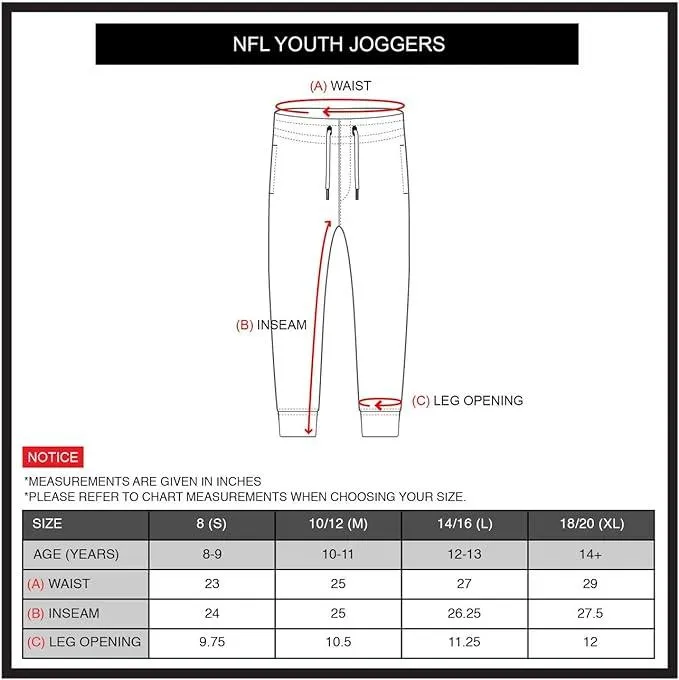 NFL Official Youth Super Soft Game Day Jogger Sweatpants|Buffalo Bills