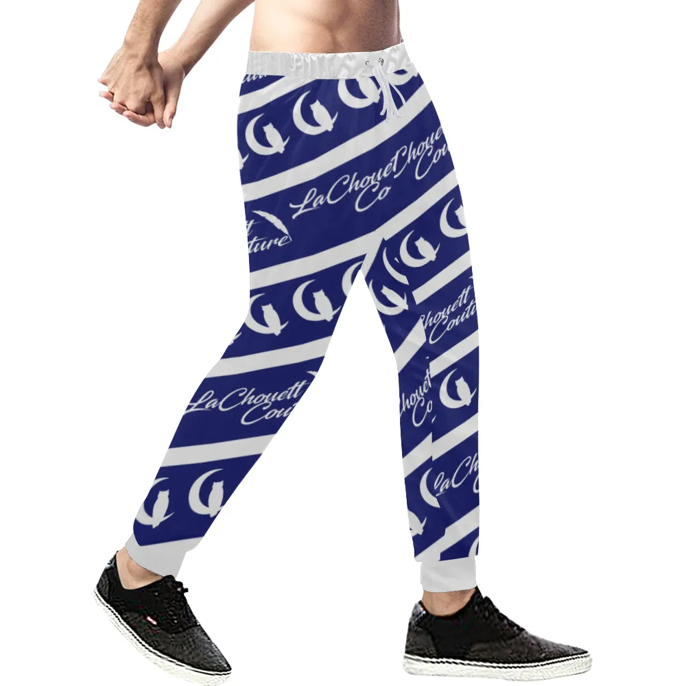 NICE ONE NAVY BLU Men's All Over Print Sweatpants