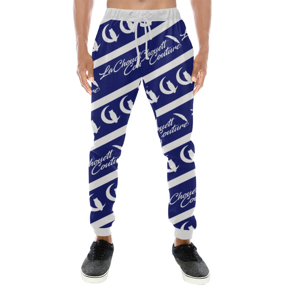 NICE ONE NAVY BLU Men's All Over Print Sweatpants