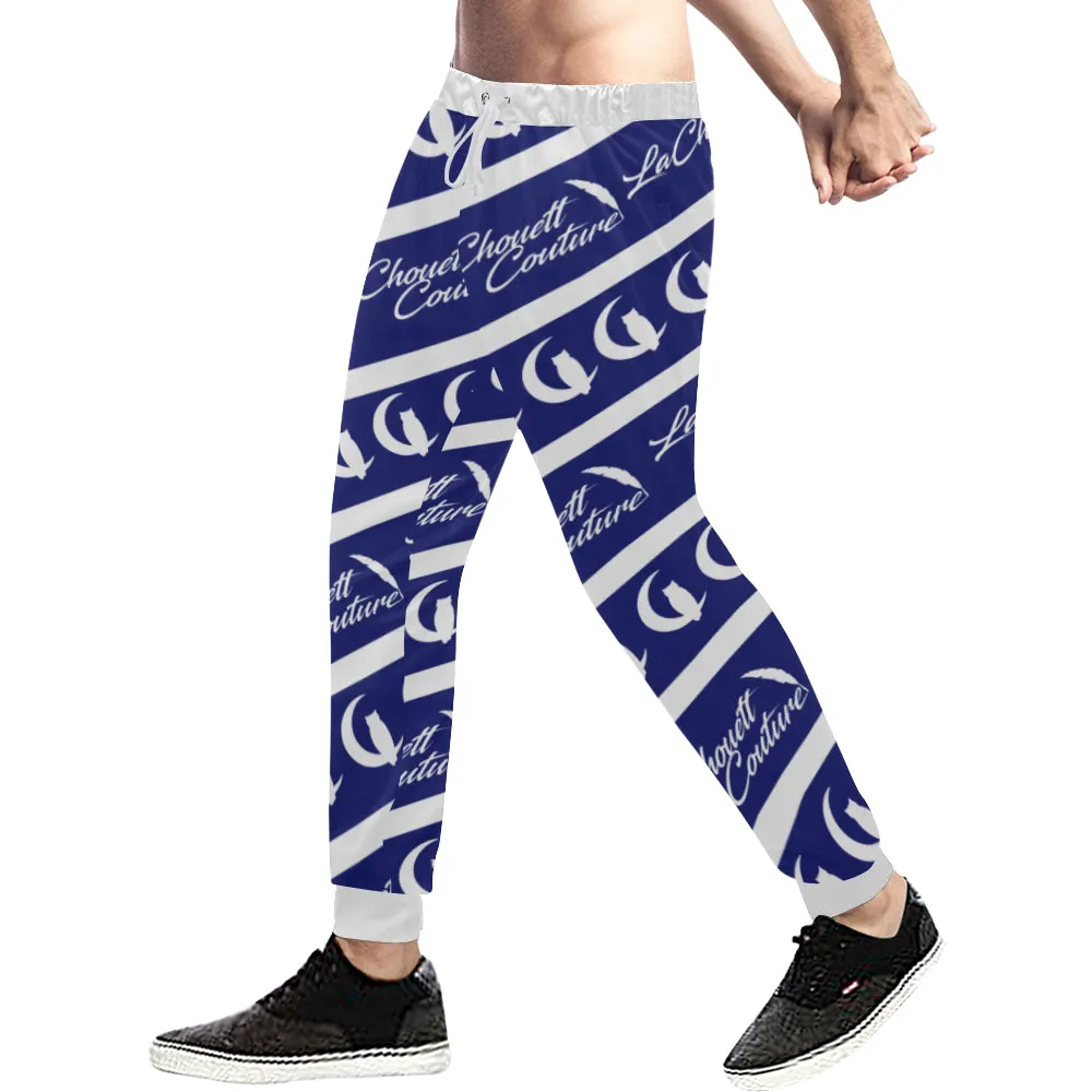 NICE ONE NAVY BLU Men's All Over Print Sweatpants