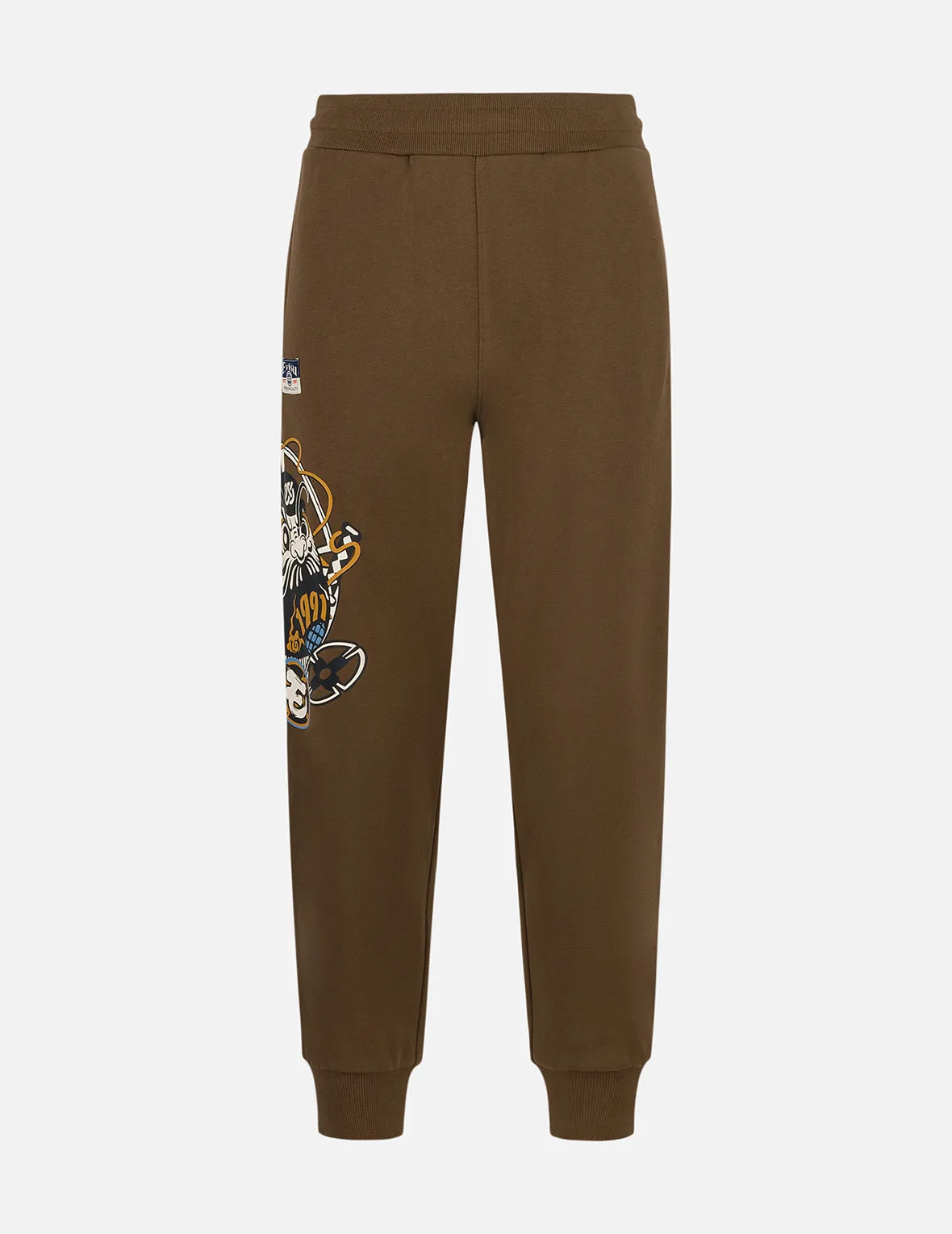 Ninja Daruma Print Regular Fit Sweatpants